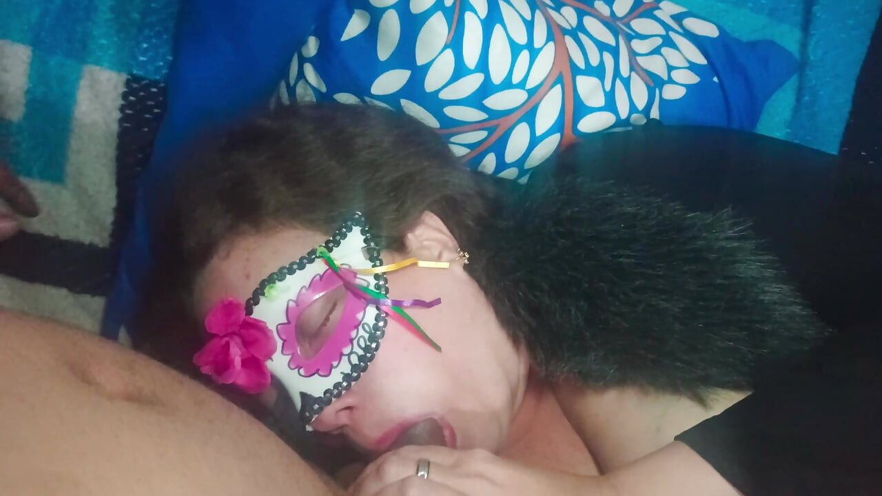 Dando ao meu homem um delicioso boquete