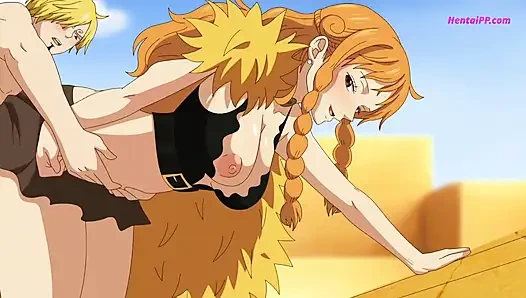 Nami's Voyage to Elbaf - Badai Rahasia (Bokep Parodi Kartun XXX)