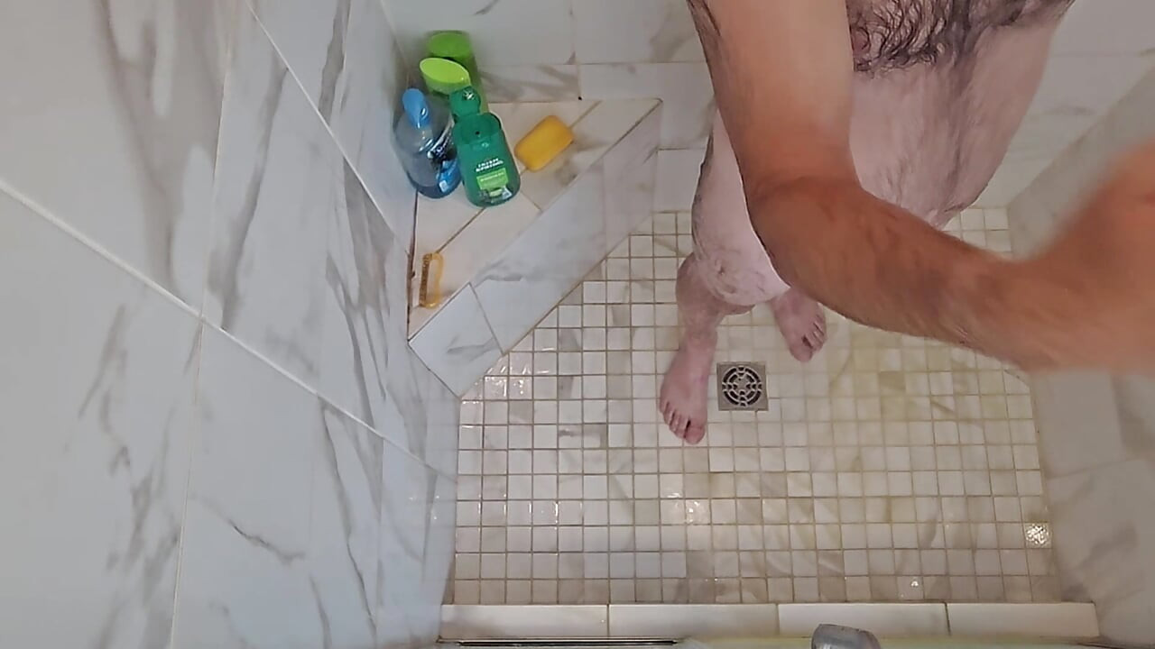 性感雙性戀男淋浴灌腸