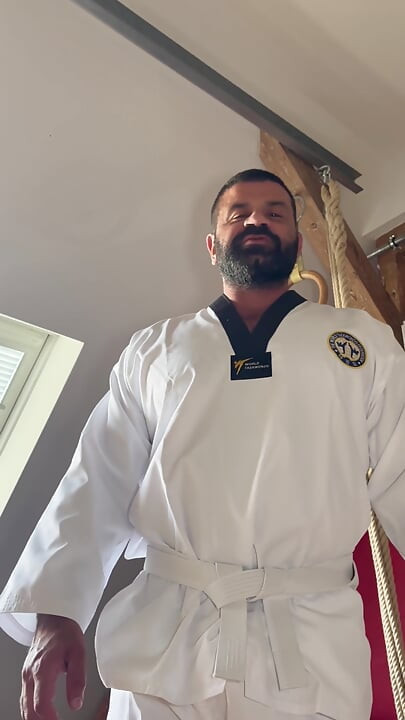 Karate Fighter Gets His Muscles Worshipped and Jerks off