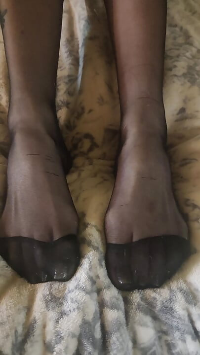 جود فتاة النايلون عبادة القدم JOI بوف