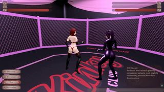 Kinky vechtclub - worstelen met hentai -spel afl. 2, lesbische rimjob