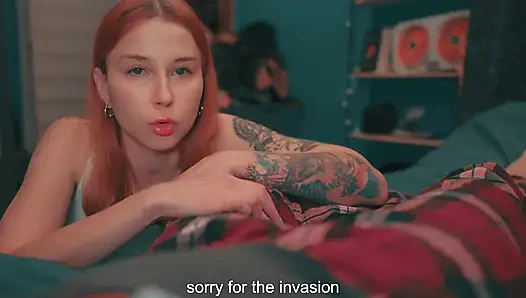 Stepbrother Is Caught in a Crossfire so Hot the House Leaned Like a Whore - Stepfamily Gangbang Threesome