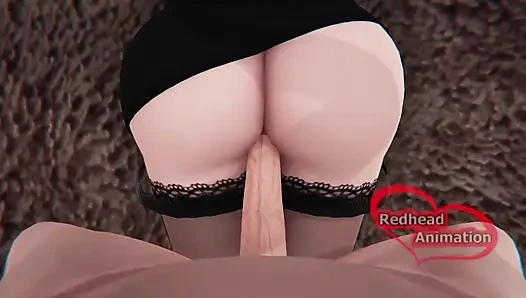Üvey anne yatağın altında sıkıştı ve sikildi