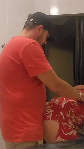 Thrilling moment from "Caught my wife cheating in the bathroom at family dinner"