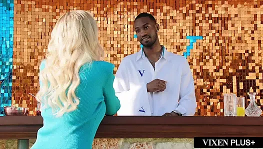 VIXENPLUS MILF Brandi Takes On 2 BBCs At Hotel Vixen