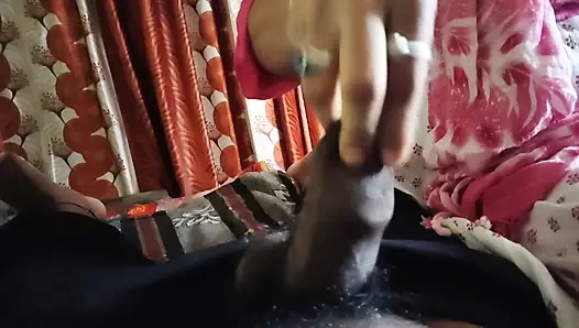 Wife & husband hardcore sex by slapping tits