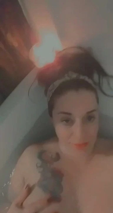 Sexy milf bath