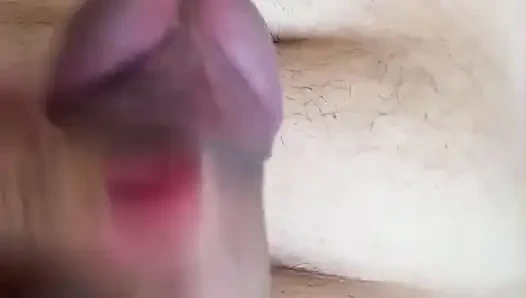 Asian Red Nails Bandaged Underneath Handjob - Close-Up Glans & Balls Tease + Creamy Belly Cum POV