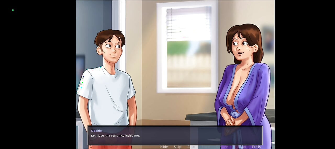 แม่เลี้ยงกับกางเกงในถูกจับได้ว่ายาม - summertime saga