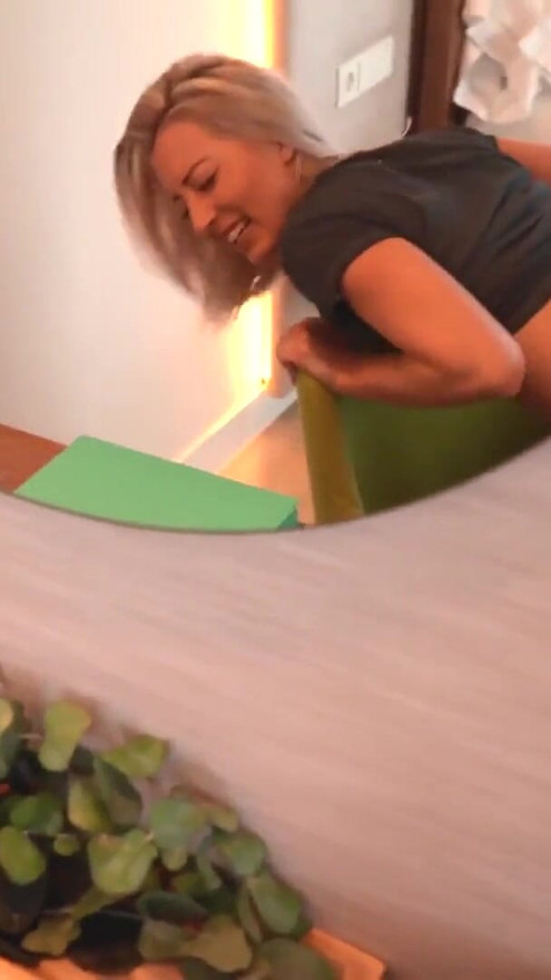 German blonde babe sucks creampie off the cock that fucked her wet pussy - MyDirtyHobby | Clip 2