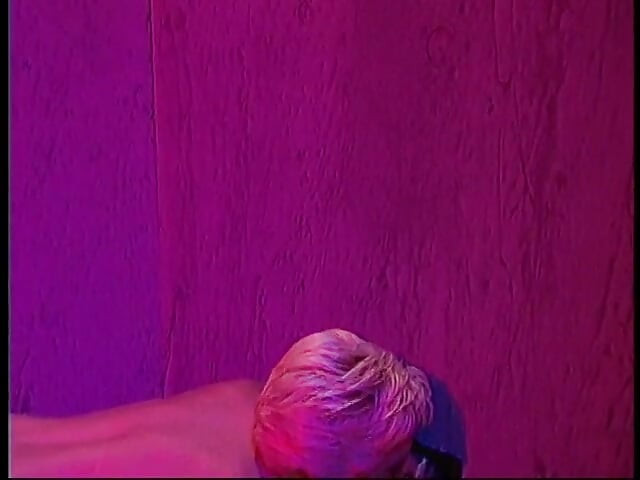 Amazing blonde slut blows a few cocks and swallows a glass of semen in the secret room