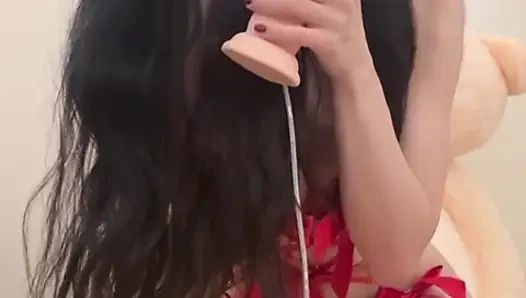 Pelacur Bulgaria lagi asik ngentot dildo