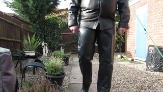 Walking in leather and boots