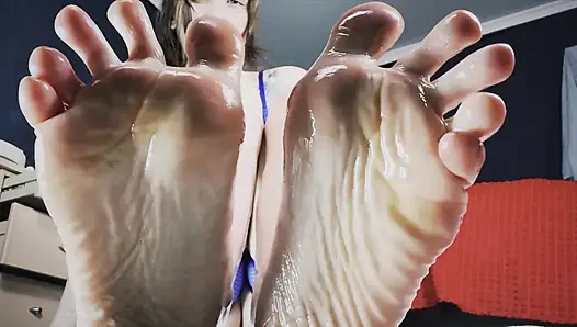 Oiled Feet Asmr Slow Sole POV & Deep Whisper Tease