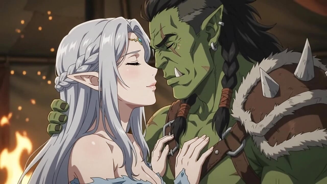 Captured by the Orc Warlord Elf Princess's Forbidden Night