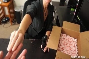 Milf Handjob At The Office