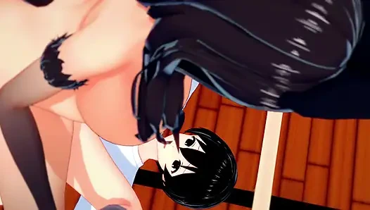 Cosplay anime kızlar sikişiyor