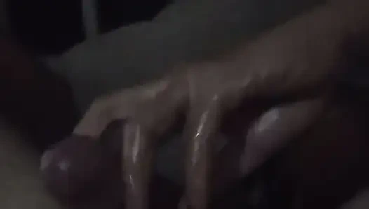 Quicky Oily Jerk with Cum - POV Handjob