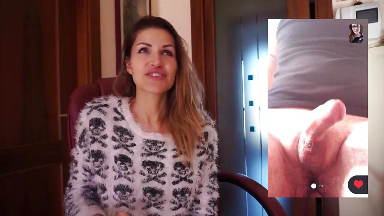 Brunette MILF talks about a very small cock for the webcam