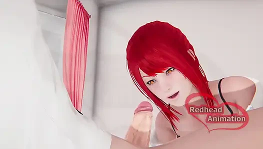 Denji трахает Makima - Человек с бензопилой