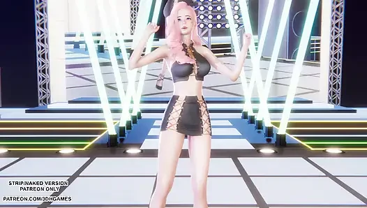 MMD ДВА РАЗА - Я НЕ МОГУ ОСТАНОВИТЬ МЕНЯ Seraphine Kpop, танец лиги легенд, хентай без цензуры 4K 60FPS