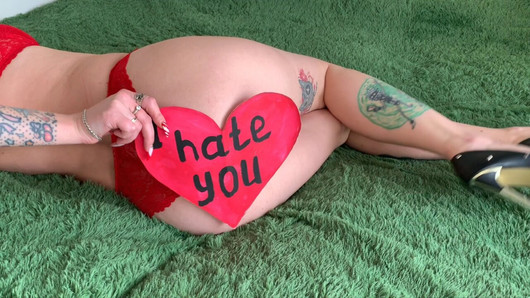 Worship this sexy booty in red panties. Dominatrix Nika wishes you a Happy Valentine's Day and seduces you