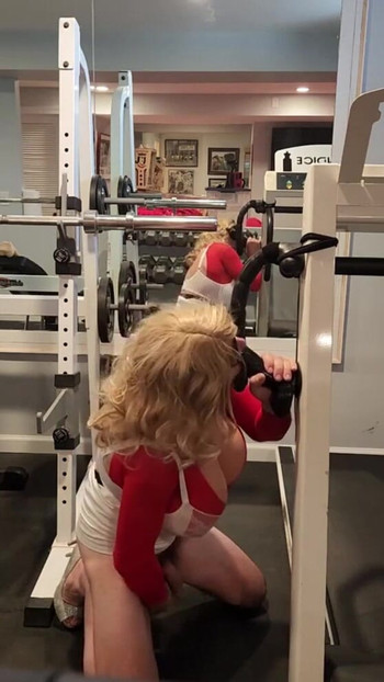 Unforgettable moment from "DeeDeeSlut69 Gym Workout"