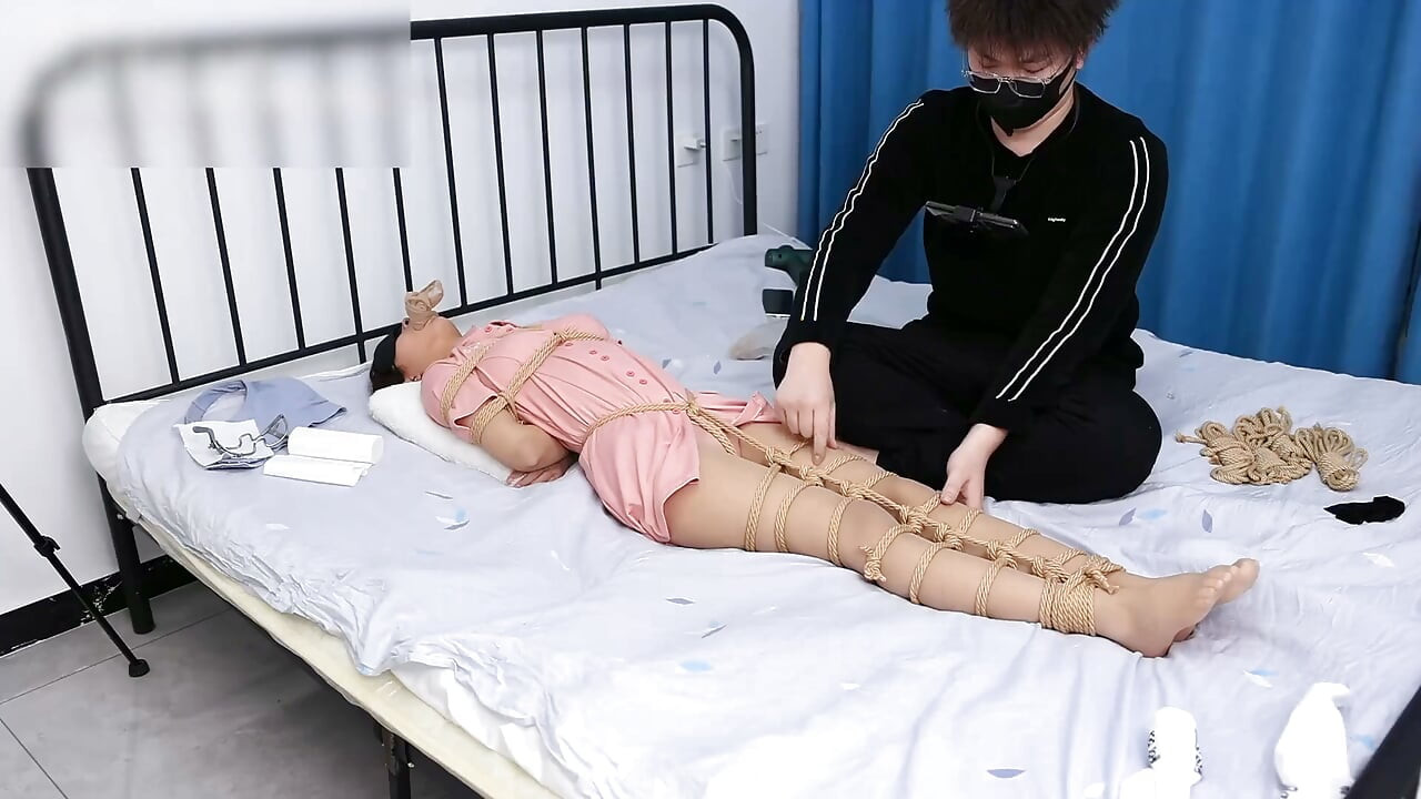 My Girlfriend Is Dressed as a Maid, Bound on the Bed and Played with at My Mercy