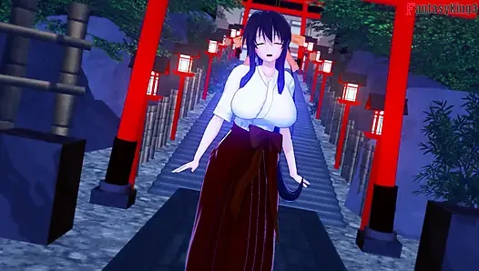 Seks kimono Rias Gremory di festival - DXD NTR Madness Series
