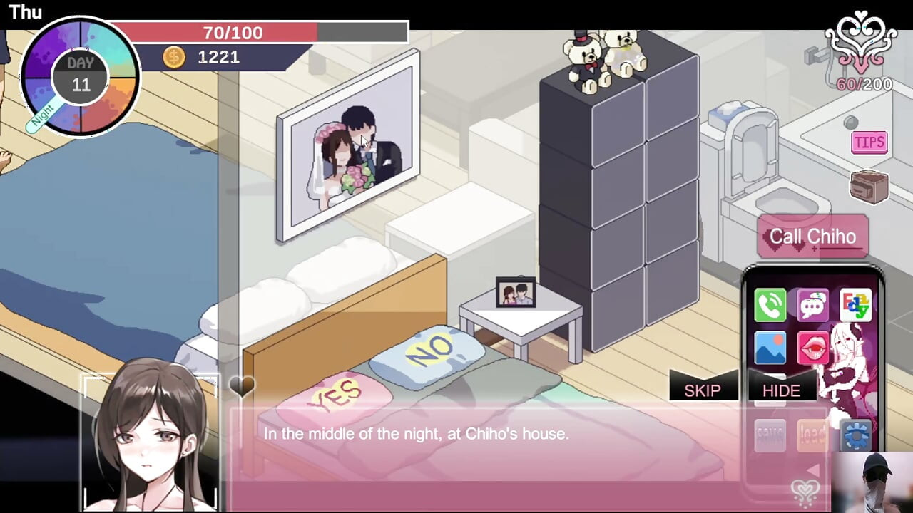 Ntraholic gameplay! Ep-2! The cute wife cheats on her husband with me while he is there!