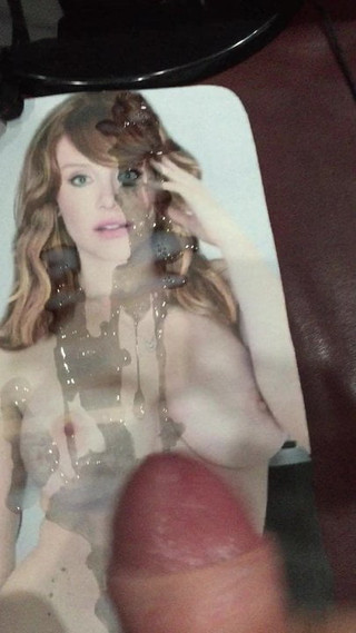 Bryce Dallas Howard covered with cum