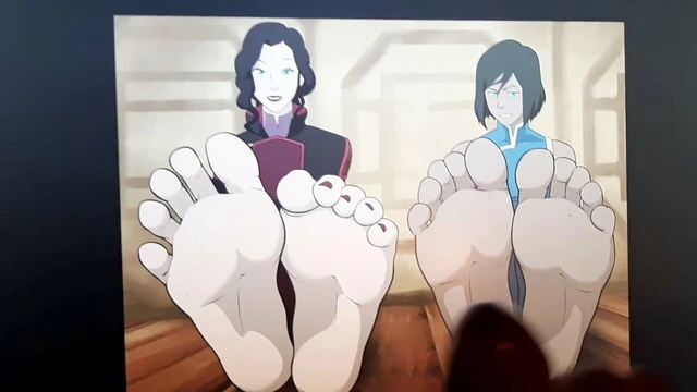Korra and Asami feet cum tribute (SOP)