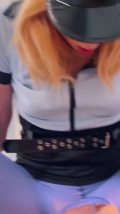 Sexy Girl Arranged Surprise and Sat on My Face in Police Suit | Clip 1