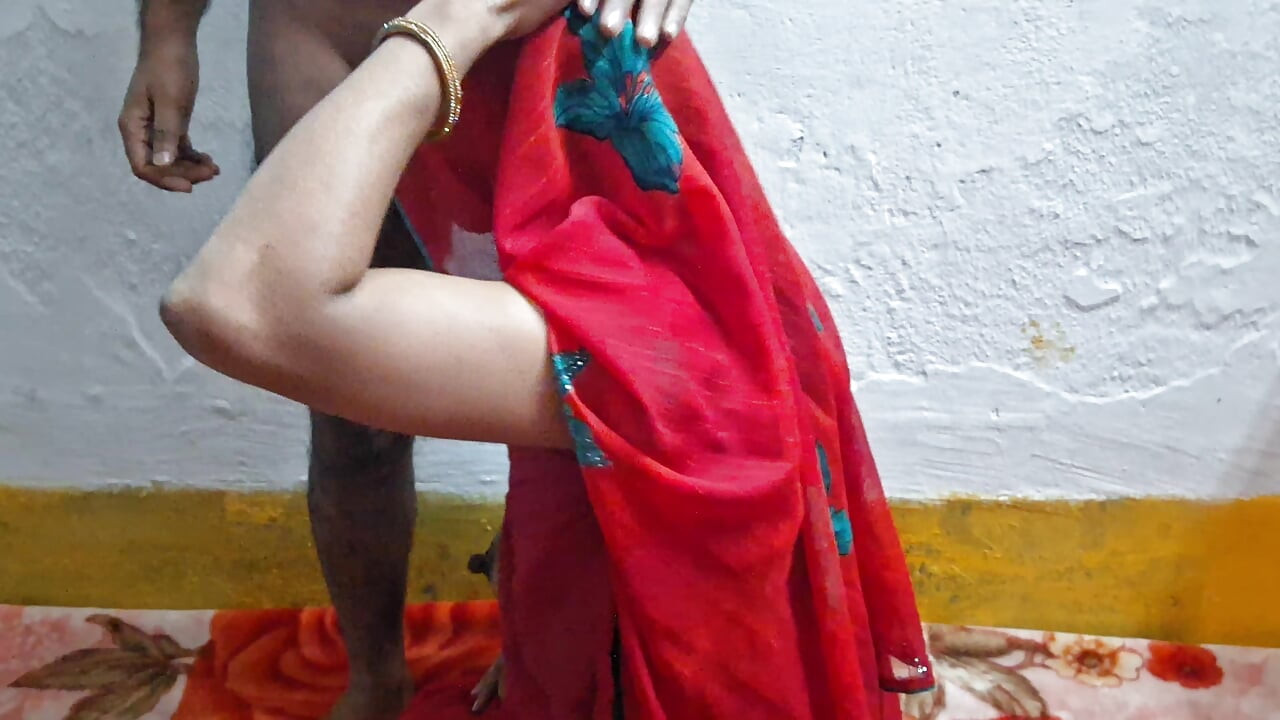 Red Saree Sister in Law Fuck by Brother in Law