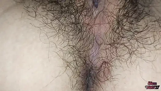 Touching my stepmom's pussy for the first time alone