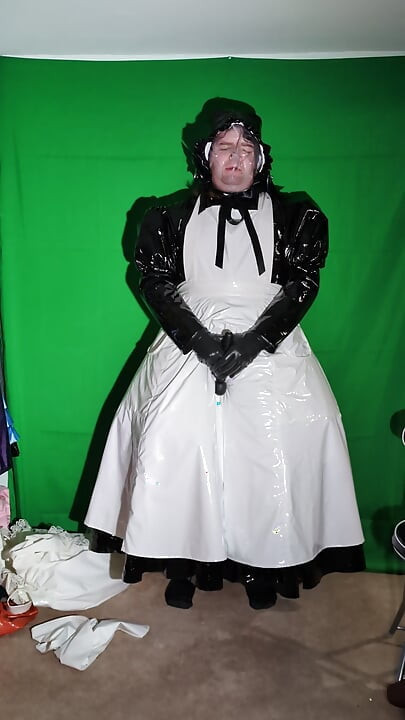 Layered PVC Breathplay with Bonnet over Hood