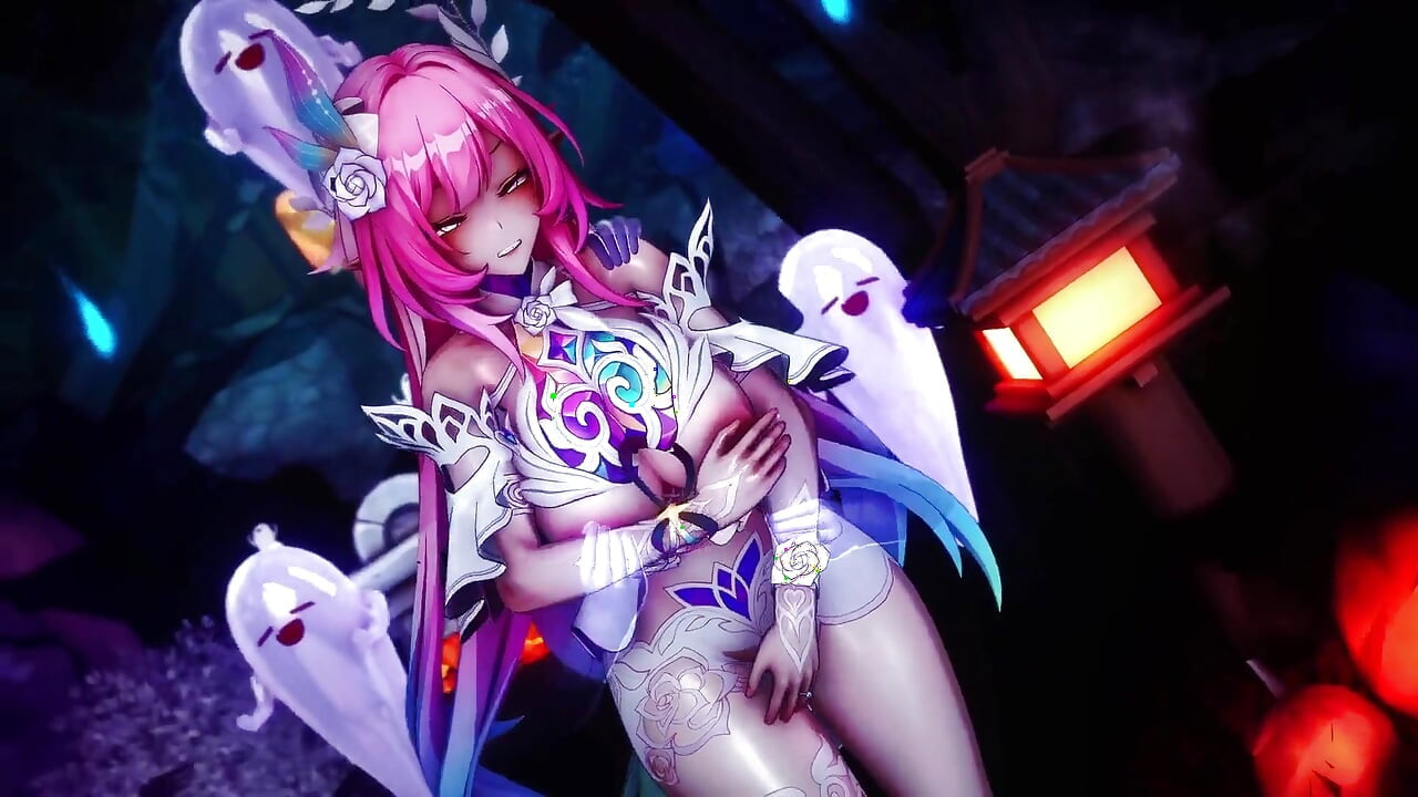 Honkai Star Rail - Cyrene follada y preñada por un fantasma de Halloween - animaciones hentai en 3D