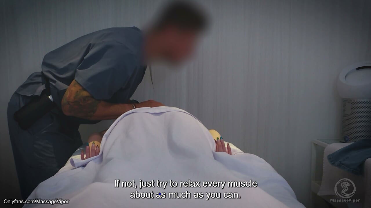 Cute girlfriend goes to the spa for a massage and gets more than she bargained for