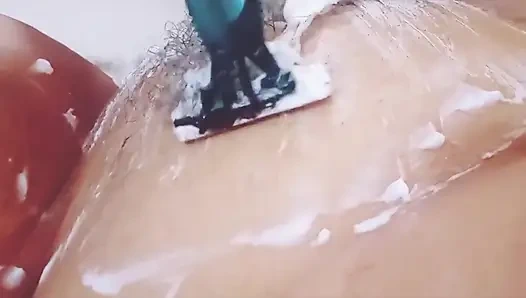 Запись депиляды толстой и волосатой Паночи в видео от первого лица