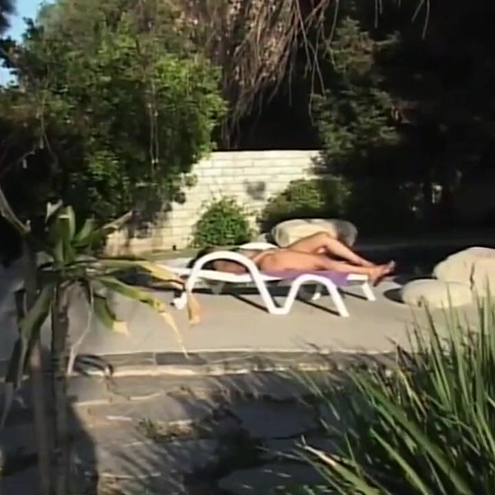 Black sex in the garden...cum in mouth
