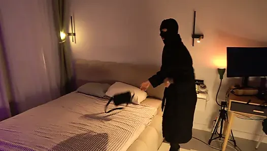 she wanted to steal the safe, but I neutralized it with my penis!fucked the naughty girl hard
