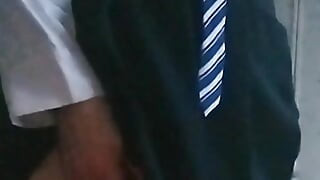 College Girl Cindy Cums in Uniform