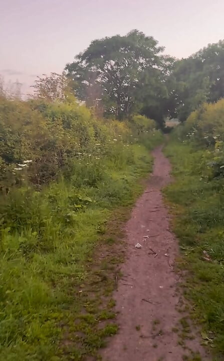 Horny on a barefoot nude walk so I edged my fat cock