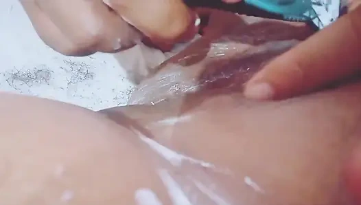 Recording the Depilada of Fat and Hairy Panocha POV