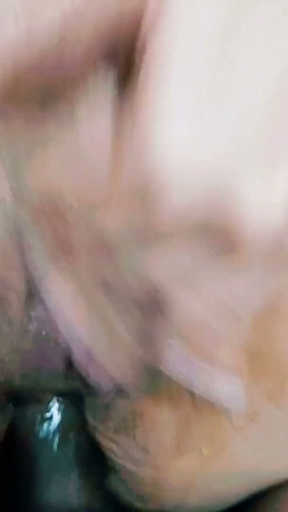 My stepdad fucks my ass again with his black cock, while he touches my tits and makes me squirt | Clip 1