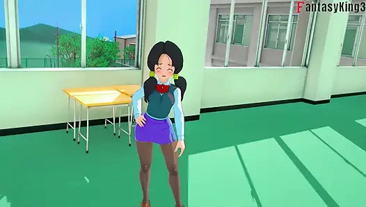 Android 18 dances for Gohan at the university - Dragon Ball Zex Series