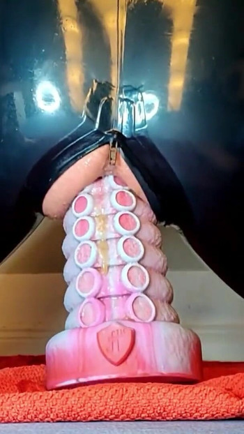 Memorable moment from "Shoving a dildo tentacle up my Ass - Deep Anal Insertion"