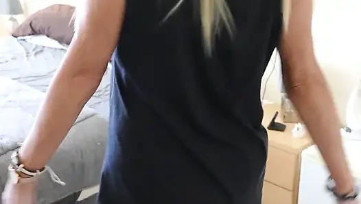 Closeup Pussy Dildo Fucking with Ass Spreading & Anal Play After Taking off Panties