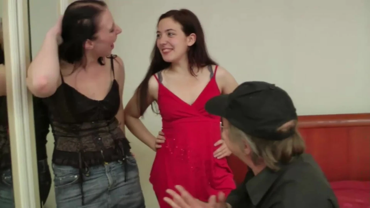 An Old Man Fucks a Pretty Teen for Her First Porn